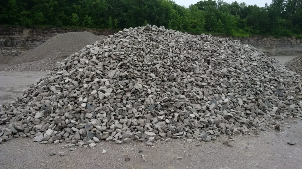 Crushed Gravel Pile — Natural Stone Source Ontario
