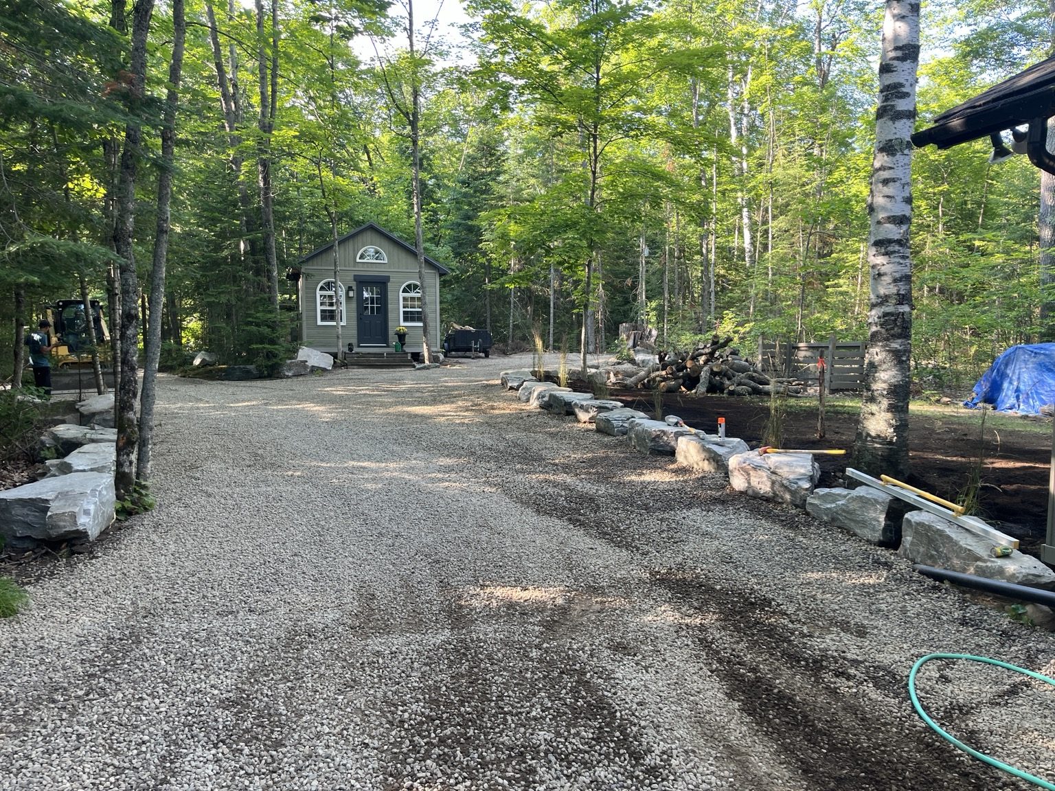 Driveway Border Build — Natural Stone Source Ontario