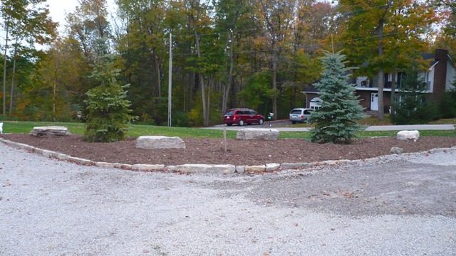 Driveway Planting Bed — Natural Stone Source Ontario