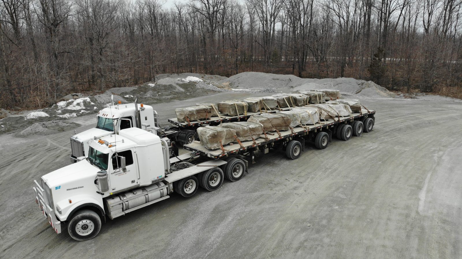 Flatbed Armour Aerial — Natural Stone Source Ontario