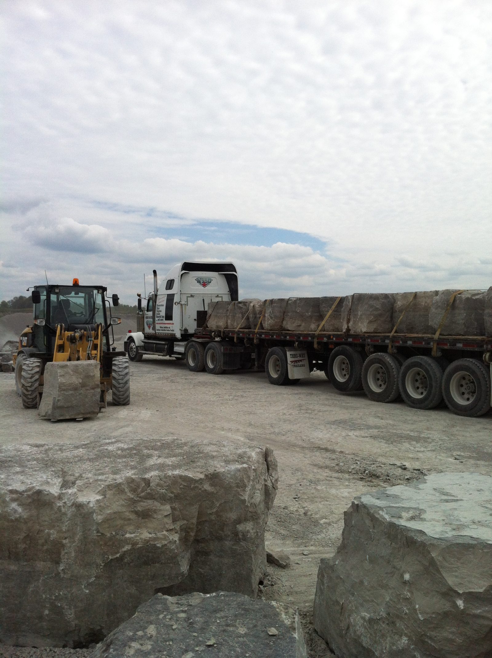 Flatbed Truck Loader — Natural Stone Source Ontario