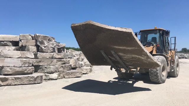 Loader Slab Carry — Natural Stone Source Ontario