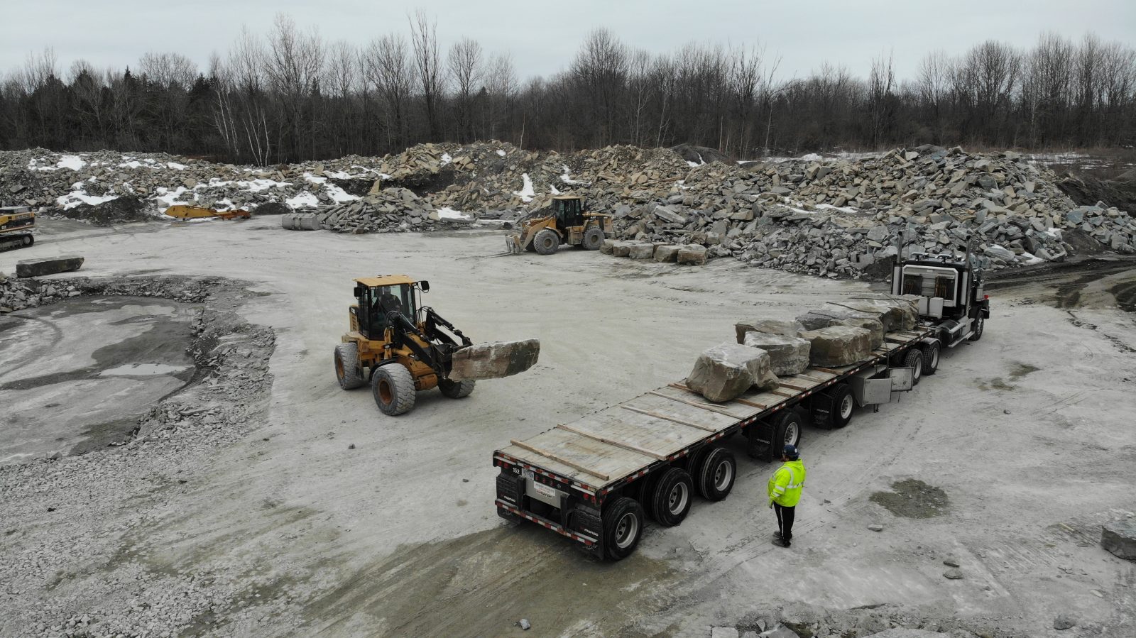 Loader Truck Quarry — Natural Stone Source Ontario