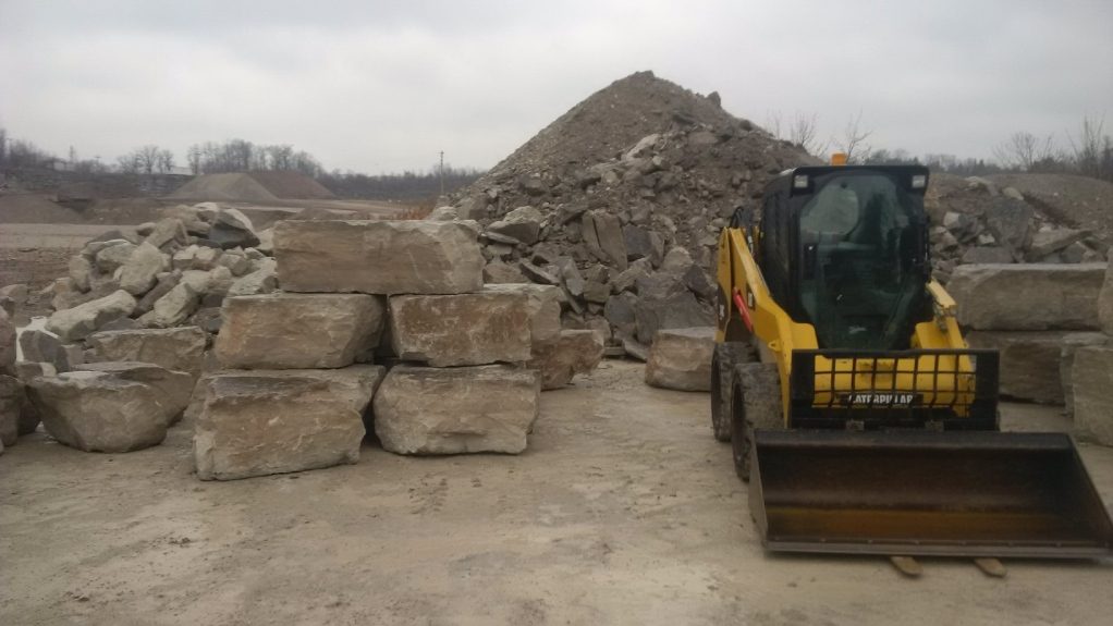 Skidsteer Armour Yard — Natural Stone Source Ontario