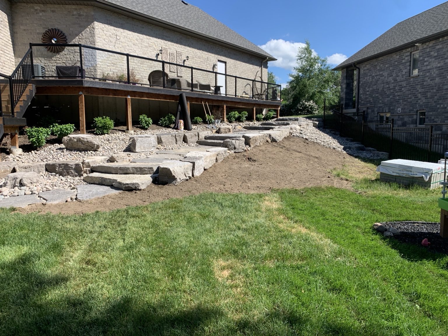 Natural Stone Steps and Walkway, Snow Valley - finished